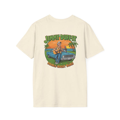 DOUBLE BOGEY BLUES T-Shirt - Starring JIMMY DUFF-IT- Golf Noir Signature Apparel
