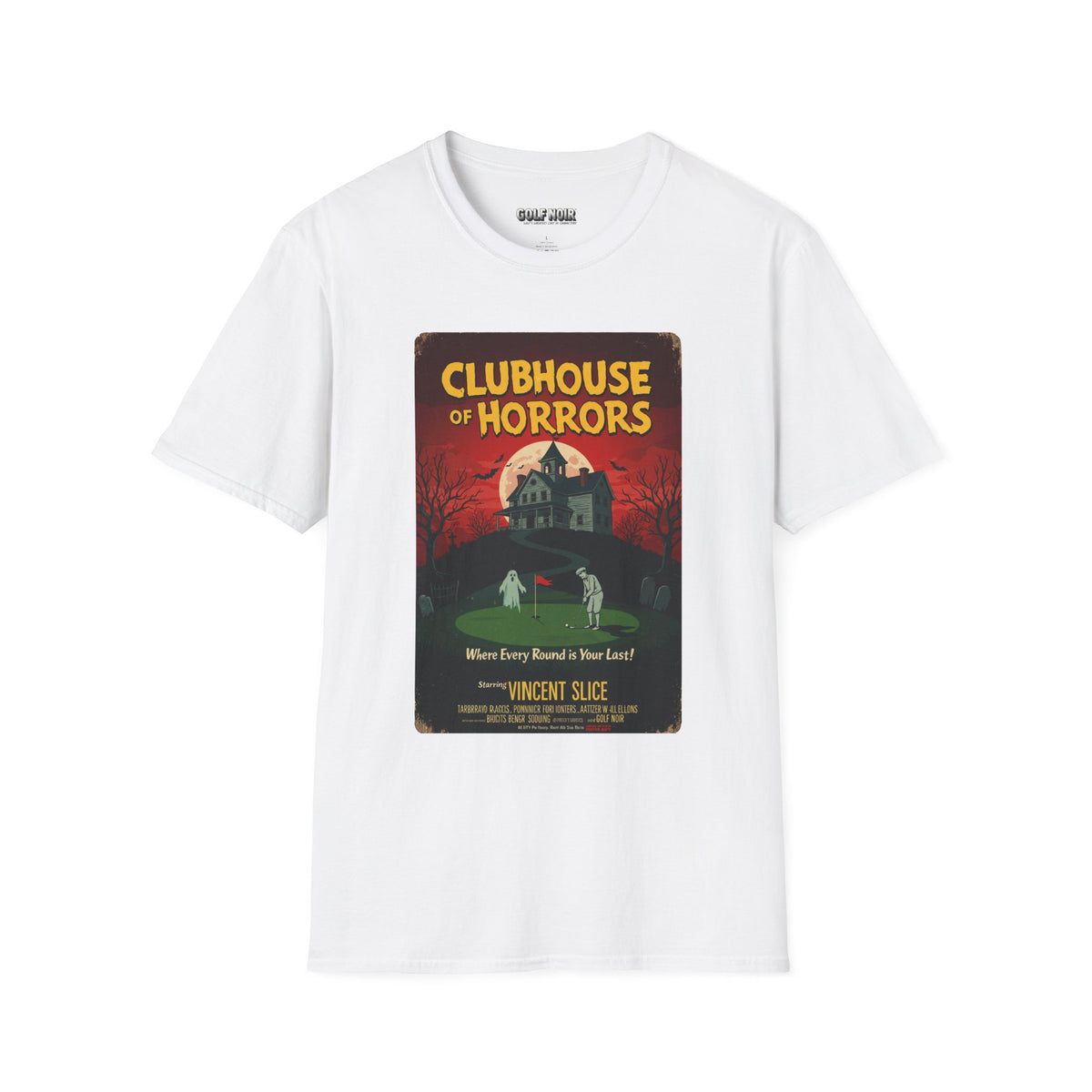 CLUBHOUSE OF HORRORS T-Shirt - Starring VINCENT SLICE