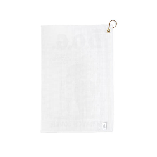 “The D.O.G. (Dirty Old Golfer) Scratch Lover” Trademark Towel