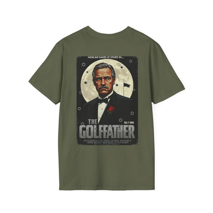 THE GOLFFATHER T-Shirt - Starring HARLAN SAND-O- Golf Noir Signature Apparel