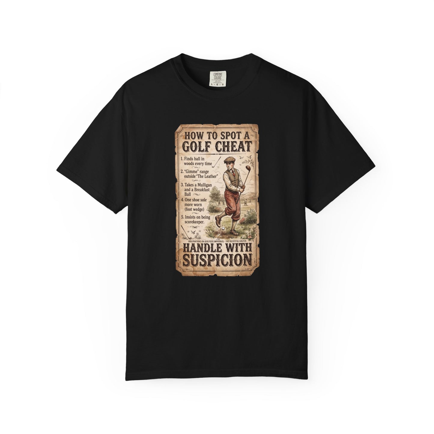 "How to Spot a Golf Cheat" Vintage Tee - The Shag Bag Apparel