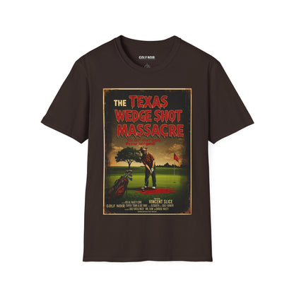 THE TEXAS WEDGE SHOT MASSACRE T-Shirt - Starring VINCENT SLICE- Golf Noir Signature Apparel