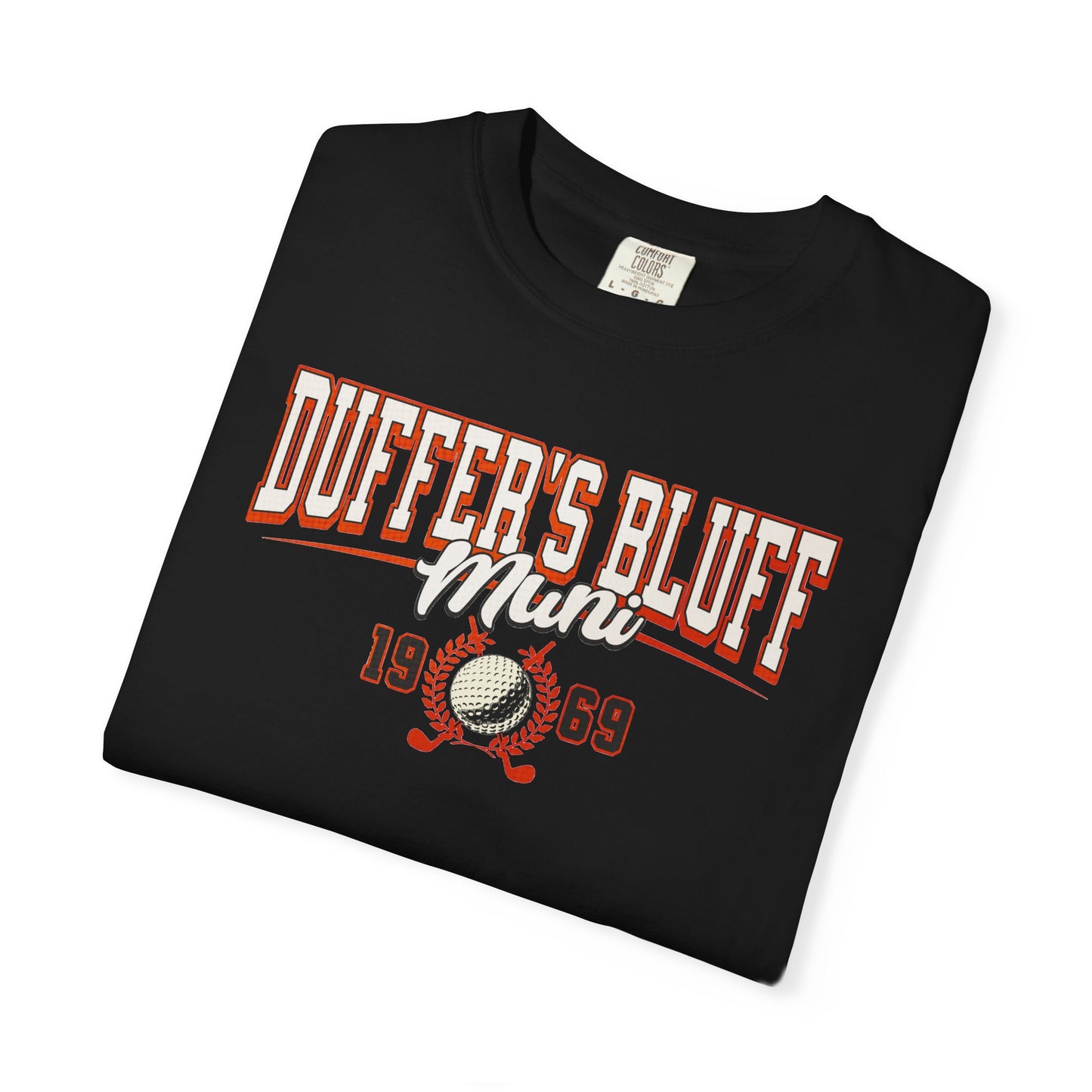 Duffer's Bluff Muni T-Shirt — Fictional Fairways Signature Apparel