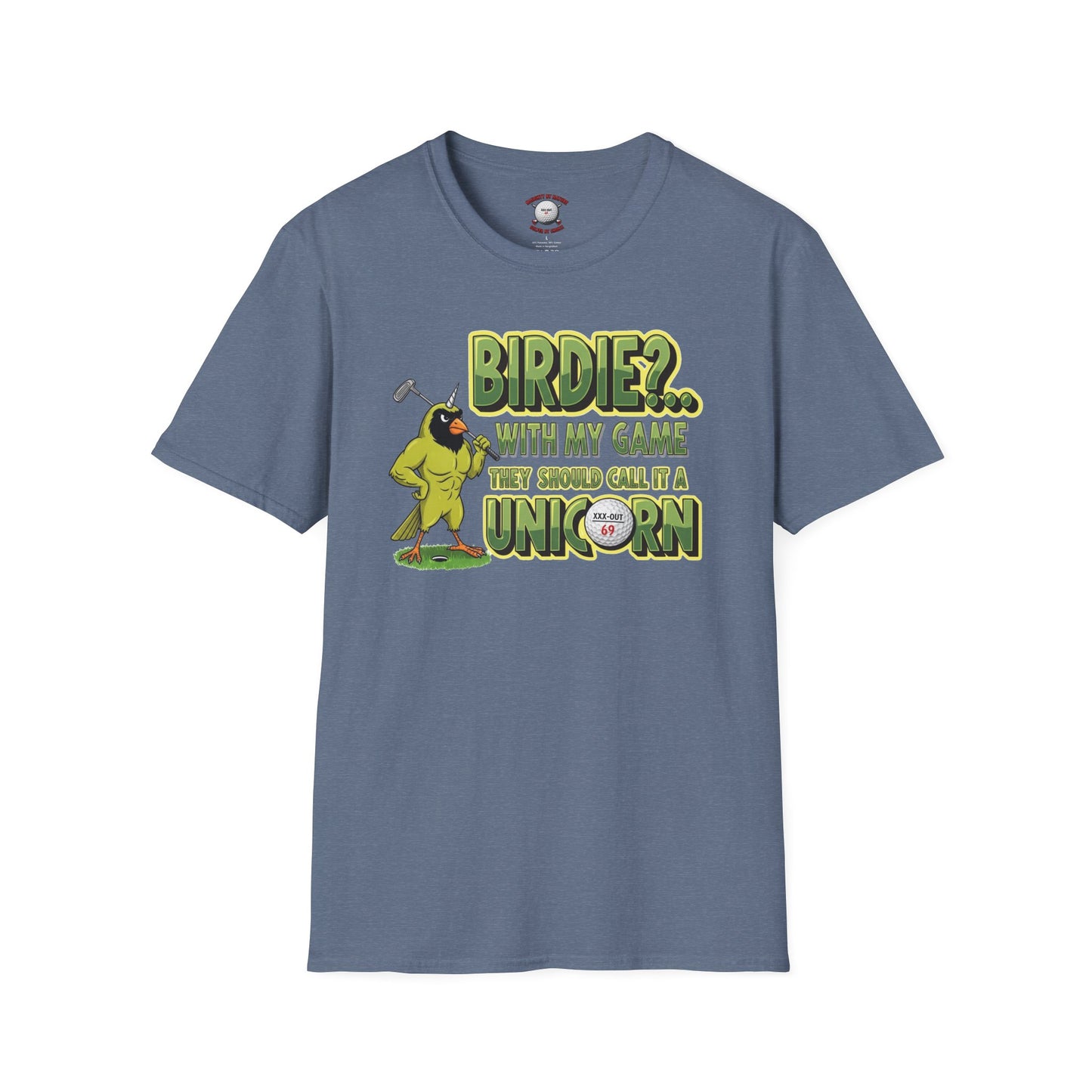 Birdie - Unicorn Golf T-Shirt - XXX-OUT Design Signature Apparel