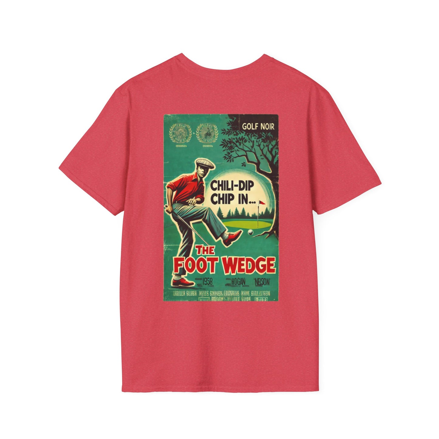 THE FOOT WEDGE T-Shirt - Starring CHILI-DIP CHIP - Golf Noir Signature Apparel