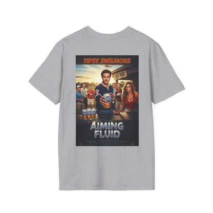 AIMING FLUID T-Shirt - Starring TIPSY SWILMORE- Golf Noir Signature Apparel