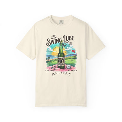 Grip It & Sip It T-Shirt 1 — Swing Lube Society Signature Apparel