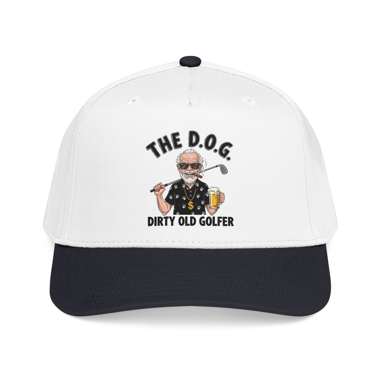 THE D.O.G. Baseball Cap — "The D.O.G. Dirty Old Golfer" Statement Headwear