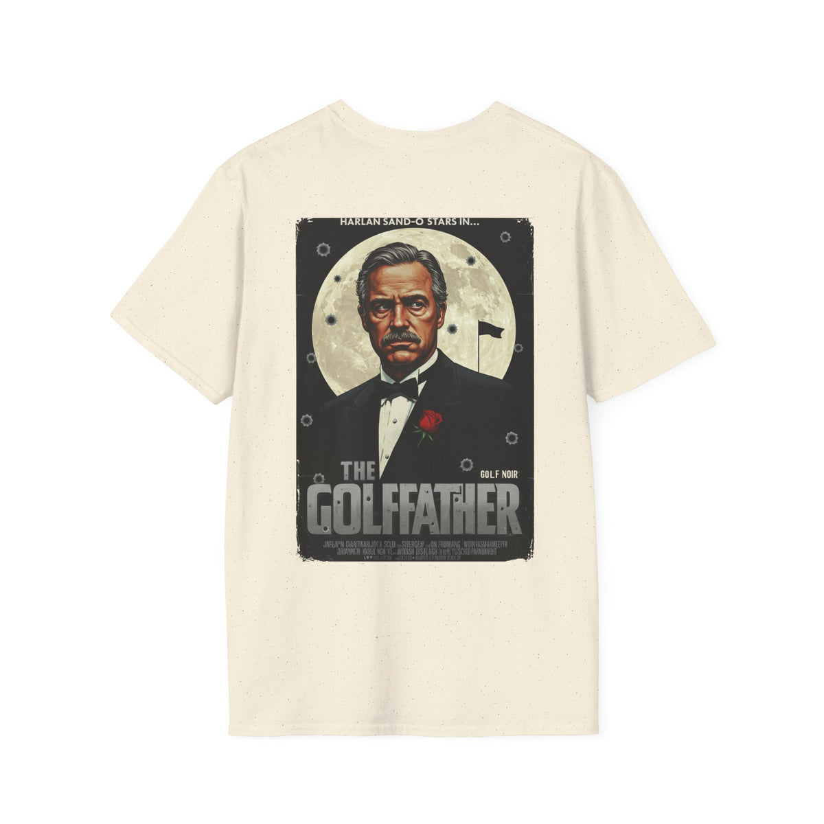 THE GOLFFATHER T-Shirt - Starring HARLAN SAND-O- Golf Noir Signature Apparel