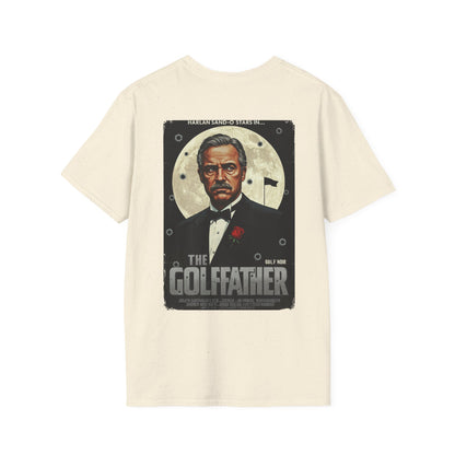 THE GOLFFATHER T-Shirt - Starring HARLAN SAND-O- Golf Noir Signature Apparel