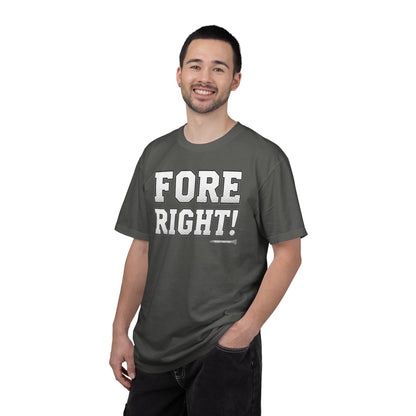 Fore Right! Golf T-Shirt — Tee Box Trash Talk Signature Apparel