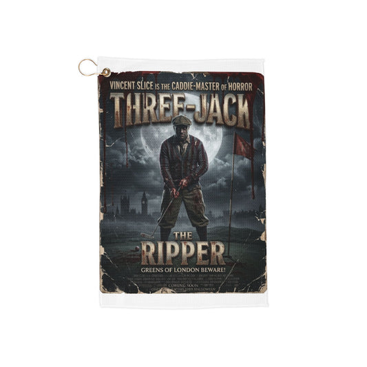 Three-Jack The Ripper Golf Towel – Starring Vincent Slice of Golf Noir