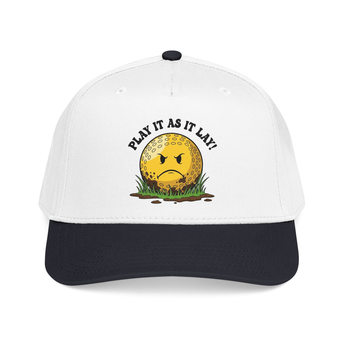 "Play It As It Lay" Funny Golf Hat - It's a Golf Day Statement Headwear