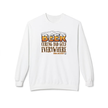 Beer Curing Bad Golf Crewneck Sweatshirt - Swing Lube Society Signature Apparel