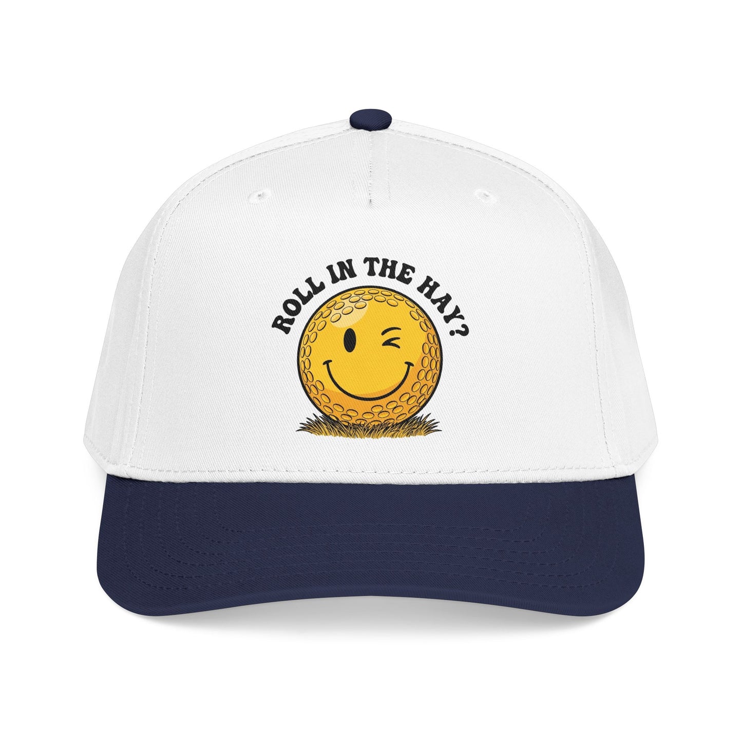 "Roll in the Hay?" Funny Golf Hat - It's a Golf Day Statement Headwear