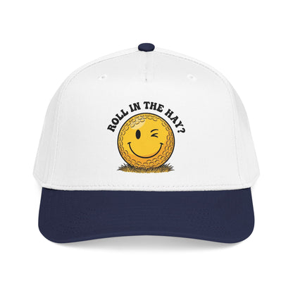 "Roll in the Hay?" Funny Golf Hat - It's a Golf Day Statement Headwear
