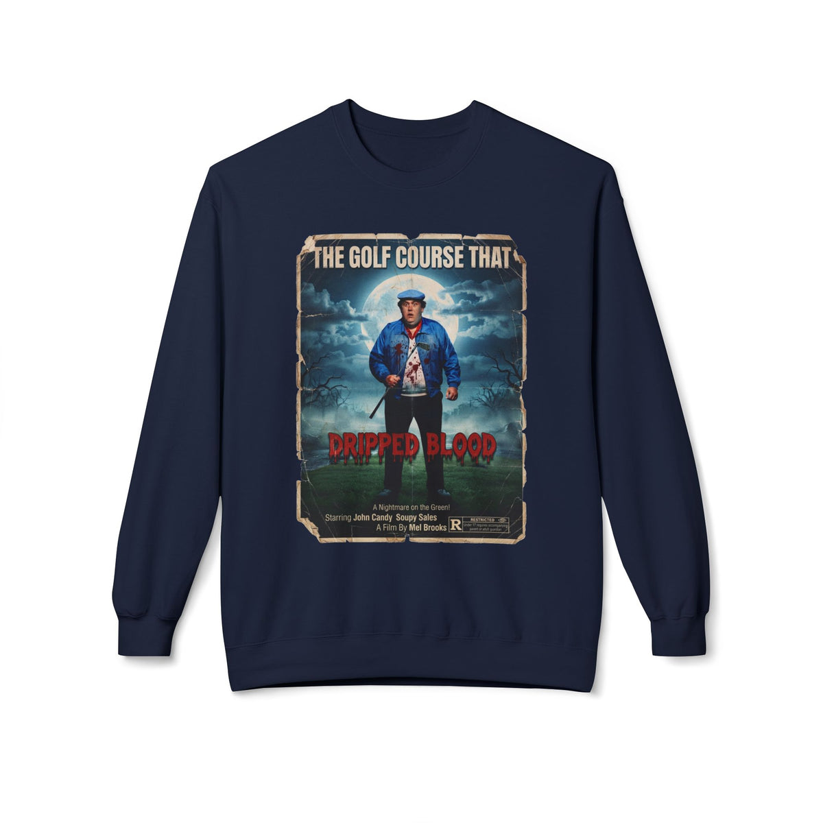 The Golf Course That Dripped Blood Movie Poster Sweatshirt — Golf Noir Apparel