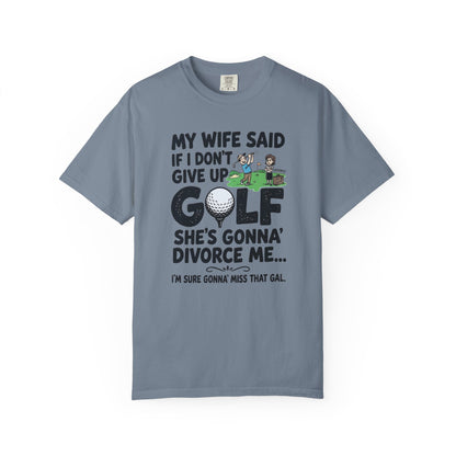 Divorce Golf T-Shirt — The Shag Bag Apparel