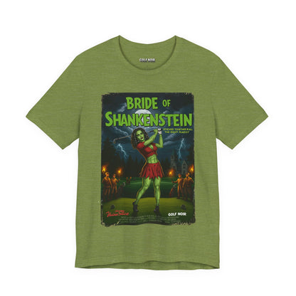 BRIDE OF SHANKENSTEIN T-Shirt - Starring VIVIAN SLICE (A Vincent Slice Design)- Golf Noir Signature Apparel