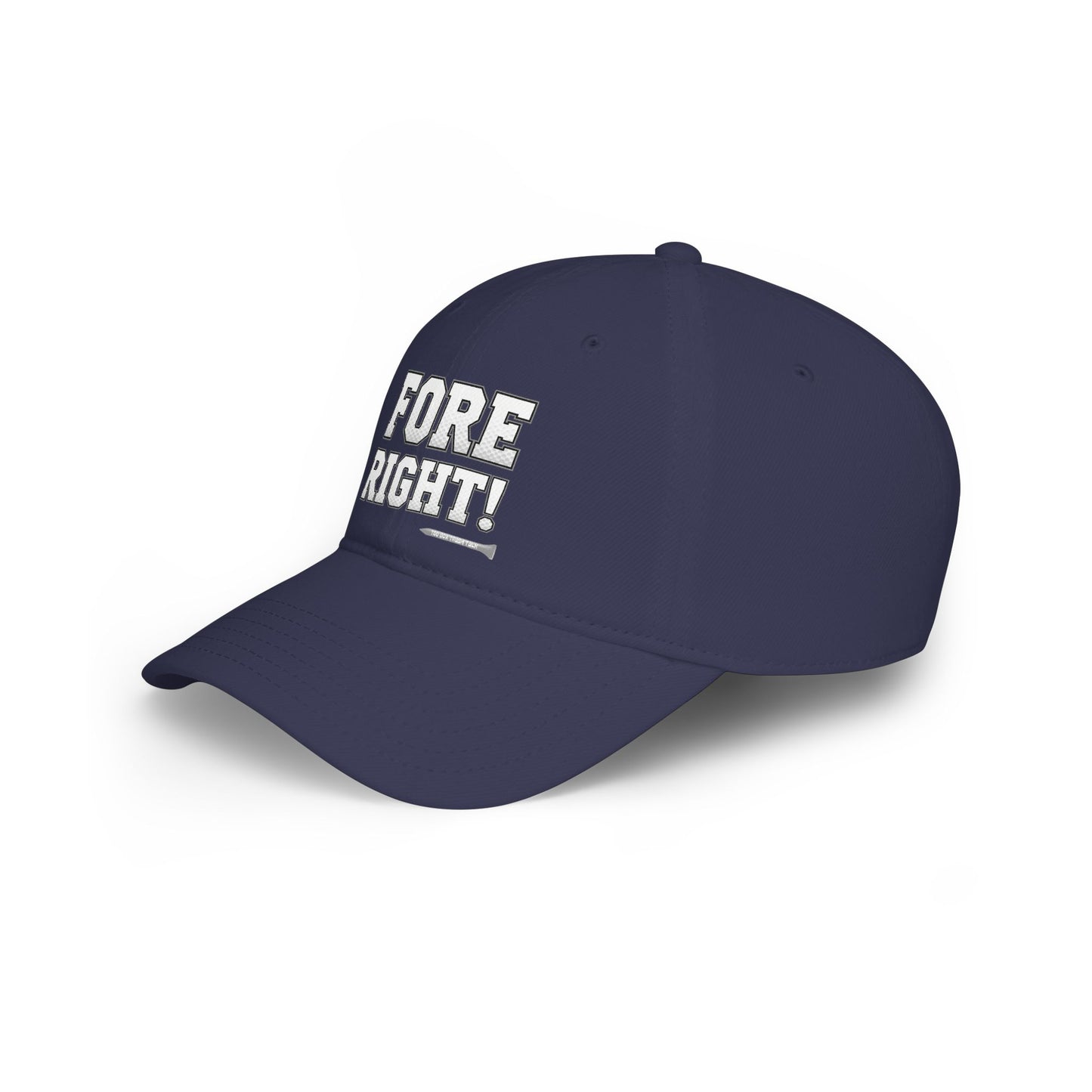 "Fore Right!" Low Profile Golf Hat - Tee Box Trash Talk Signature Headwear