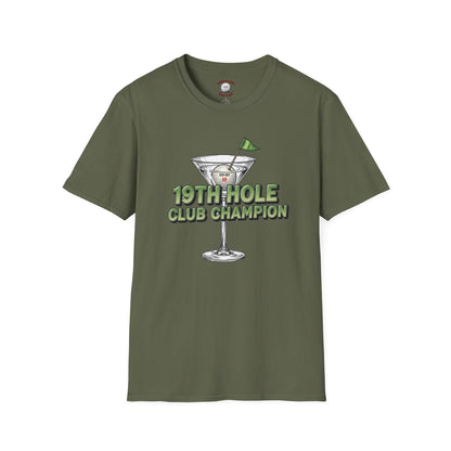 19th Hole Club Champion T-Shirt — XXX-OUT Design Signature Apparel