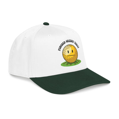 "Punched Greens Today" Funny Golf Hat - It's a Golf Day Statement Headwear