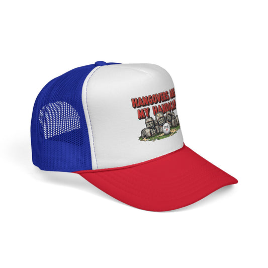 "Hangovers Are My Handicap" Trucker Cap — XXX-OUT Designs Headwear