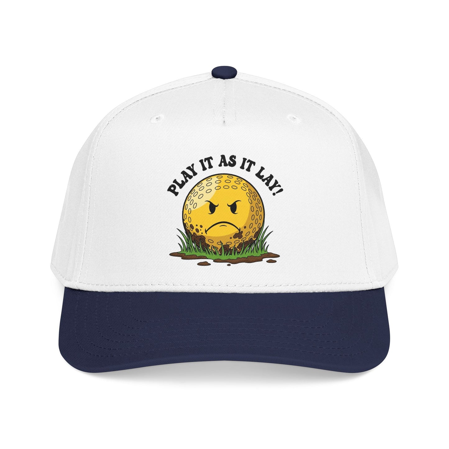"Play It As It Lay" Funny Golf Hat - It's a Golf Day Statement Headwear