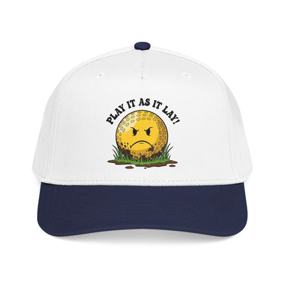 "Play It As It Lay" Funny Golf Hat - It's a Golf Day Statement Headwear