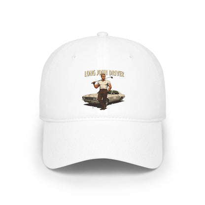Long John Driver Baseball Cap — Golf Noir Statement Headwear