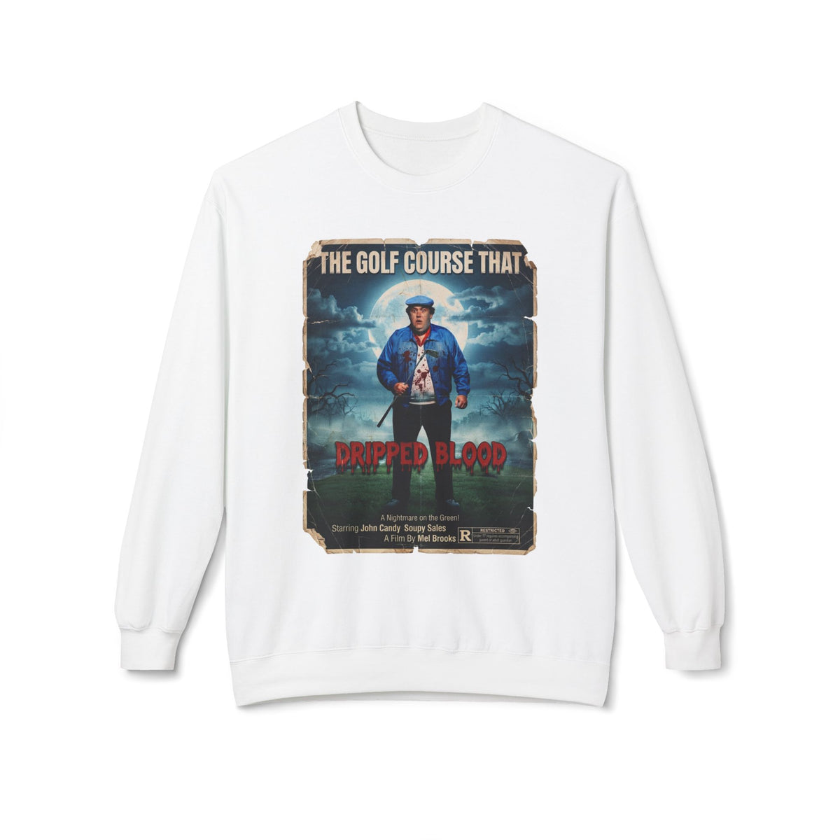 The Golf Course That Dripped Blood Movie Poster Sweatshirt — Golf Noir Apparel