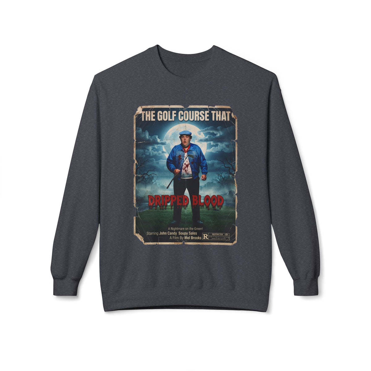 The Golf Course That Dripped Blood Movie Poster Sweatshirt — Golf Noir Apparel