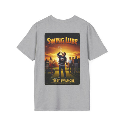 SWING LUBE T-Shirt - Starring TIPSY SWILMORE- Golf Noir Signature Apparel