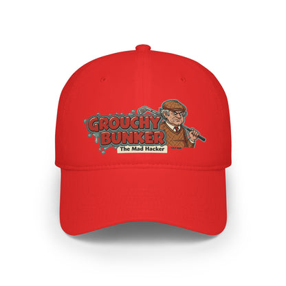 Grouchy Bunker "The Mad Hacker" Baseball Cap - Golf Noir Statement Headwear