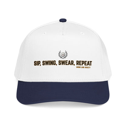 Sip, Swing, Swear, Repeat Baseball Cap - Swing Lube Society Headwear