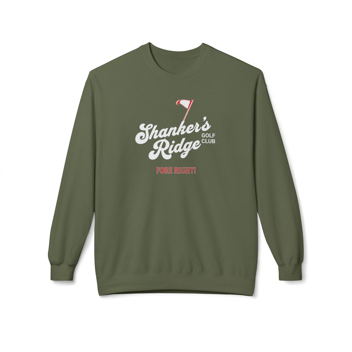 Shanker's Ridge Golf Club Crewneck Sweatshirt — Fictional Fairways Signature Apparel