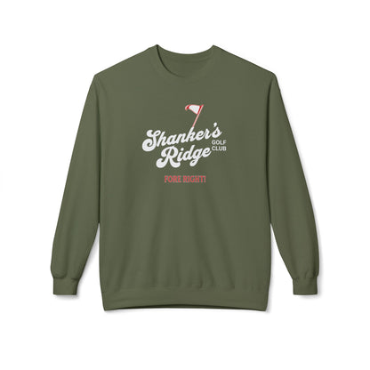 Shanker's Ridge Golf Club Crewneck Sweatshirt — Fictional Fairways Signature Apparel