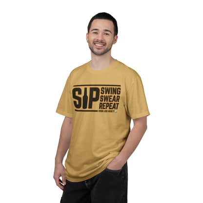 SIP Swing Swear Repeat T-Shirt - Swing Lube Society Signature Apparel