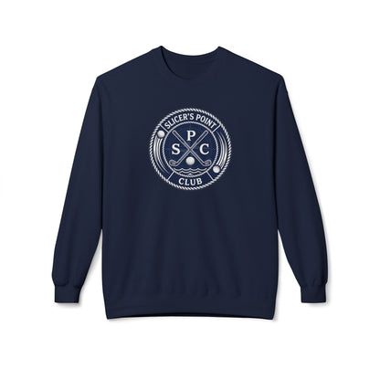 Slicer's Point Club Crewneck Sweatshirt — Fictional Fairways Signature Apparel