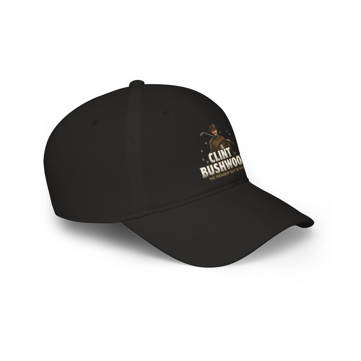 Clint Bushwood Cap – Golf Noir Statement Headwear