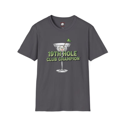19th Hole Club Champion T-Shirt — XXX-OUT Design Signature Apparel