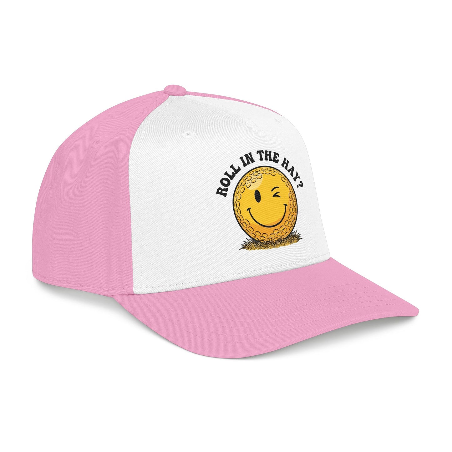 "Roll in the Hay?" Funny Golf Hat - It's a Golf Day Statement Headwear