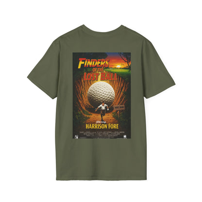 FINDERS OF THE LOST BALL T-Shirt - Starring HARRISON FORE- Golf Noir Signature Apparel