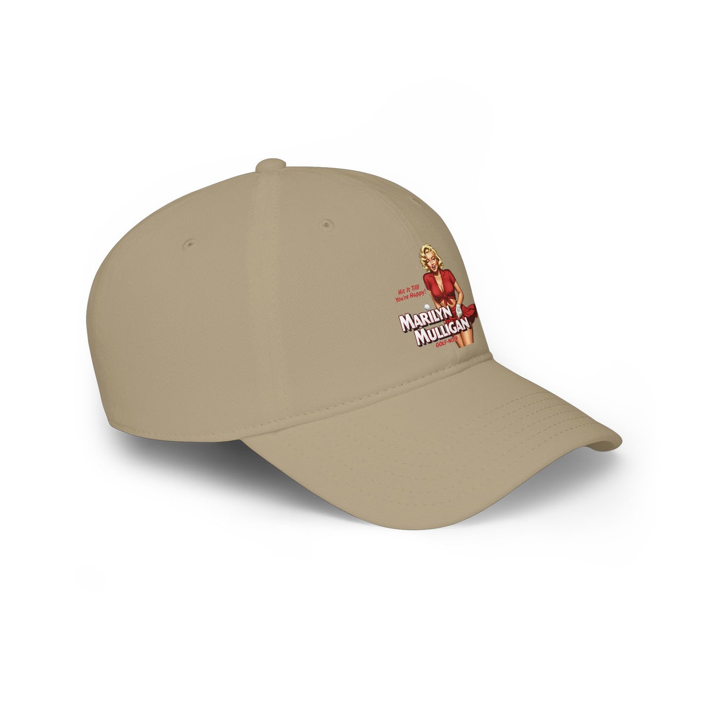 Marilyn Mulligan Hit It Till You're Happy Low Profile Baseball Cap - Golf Noir Statement Headwear