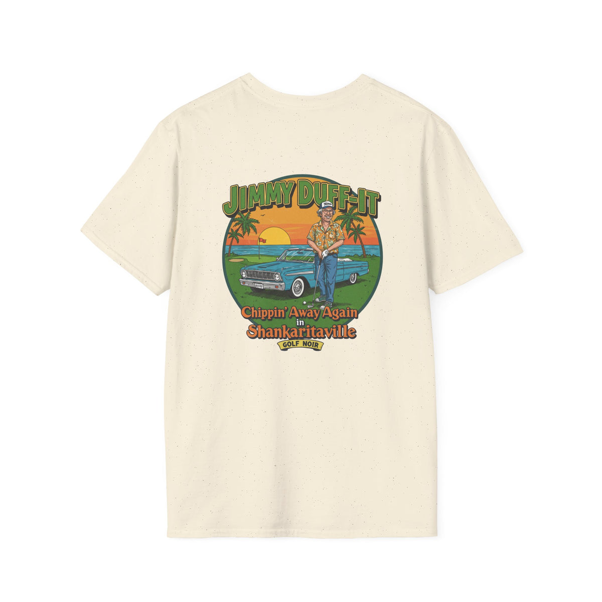SHANKARITAVILLE T-Shirt - Starring JIMMY DUFF-IT- Golf Noir Signature Apparel
