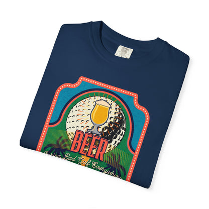 Beer Curing Bad Golf T-Shirt 2 — Swing Lube Society Signature Apparel
