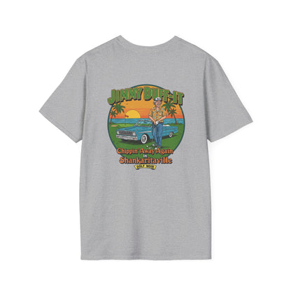 SHANKARITAVILLE T-Shirt - Starring JIMMY DUFF-IT- Golf Noir Signature Apparel