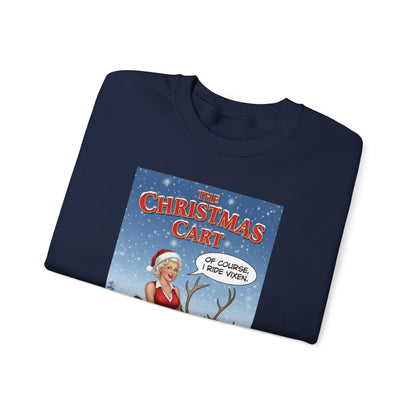 Christmas Cart Crewneck Sweatshirt — A SANDRA CLAUS Design