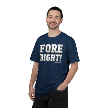 Fore Right! Golf T-Shirt — Tee Box Trash Talk Signature Apparel