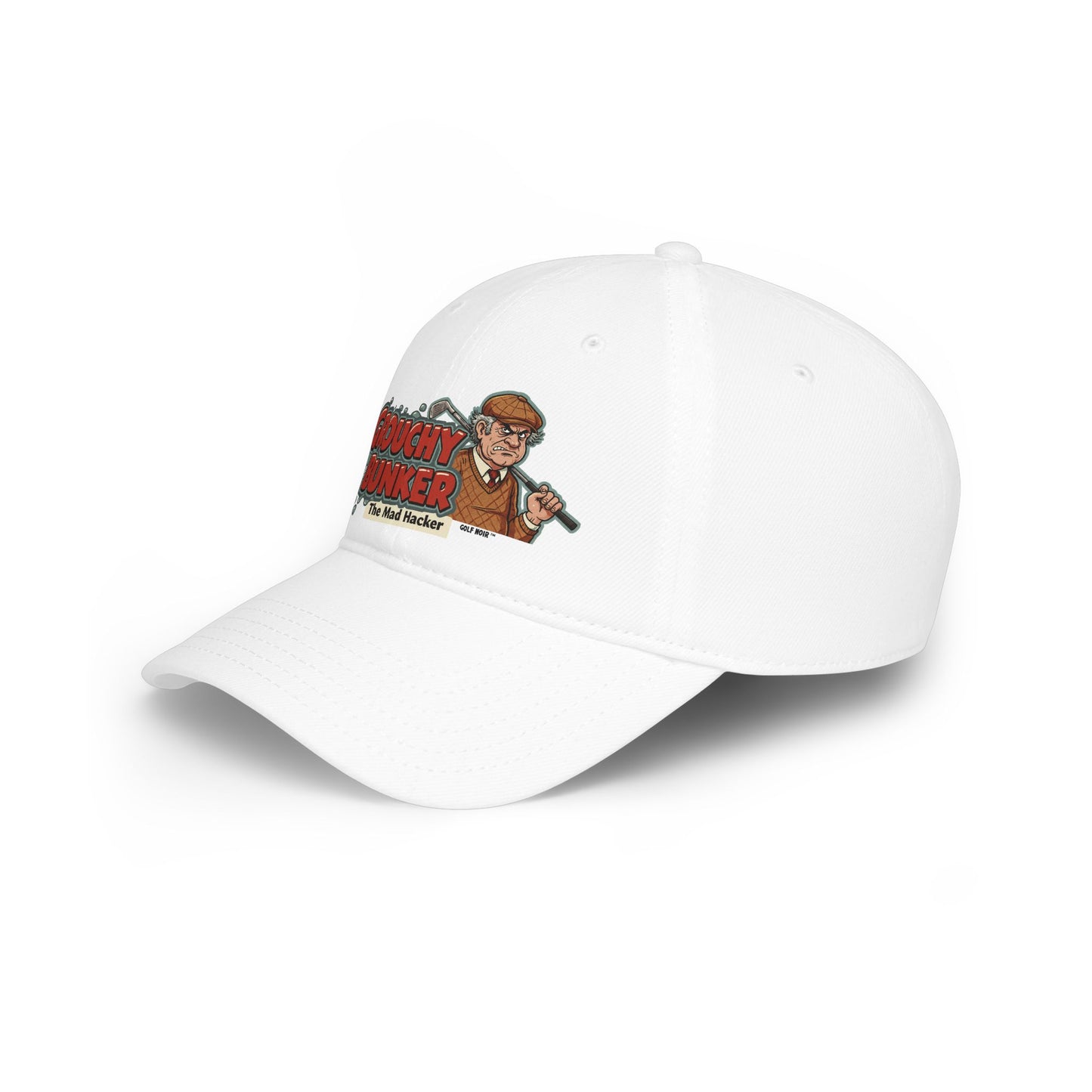 Grouchy Bunker "The Mad Hacker" Baseball Cap - Golf Noir Statement Headwear